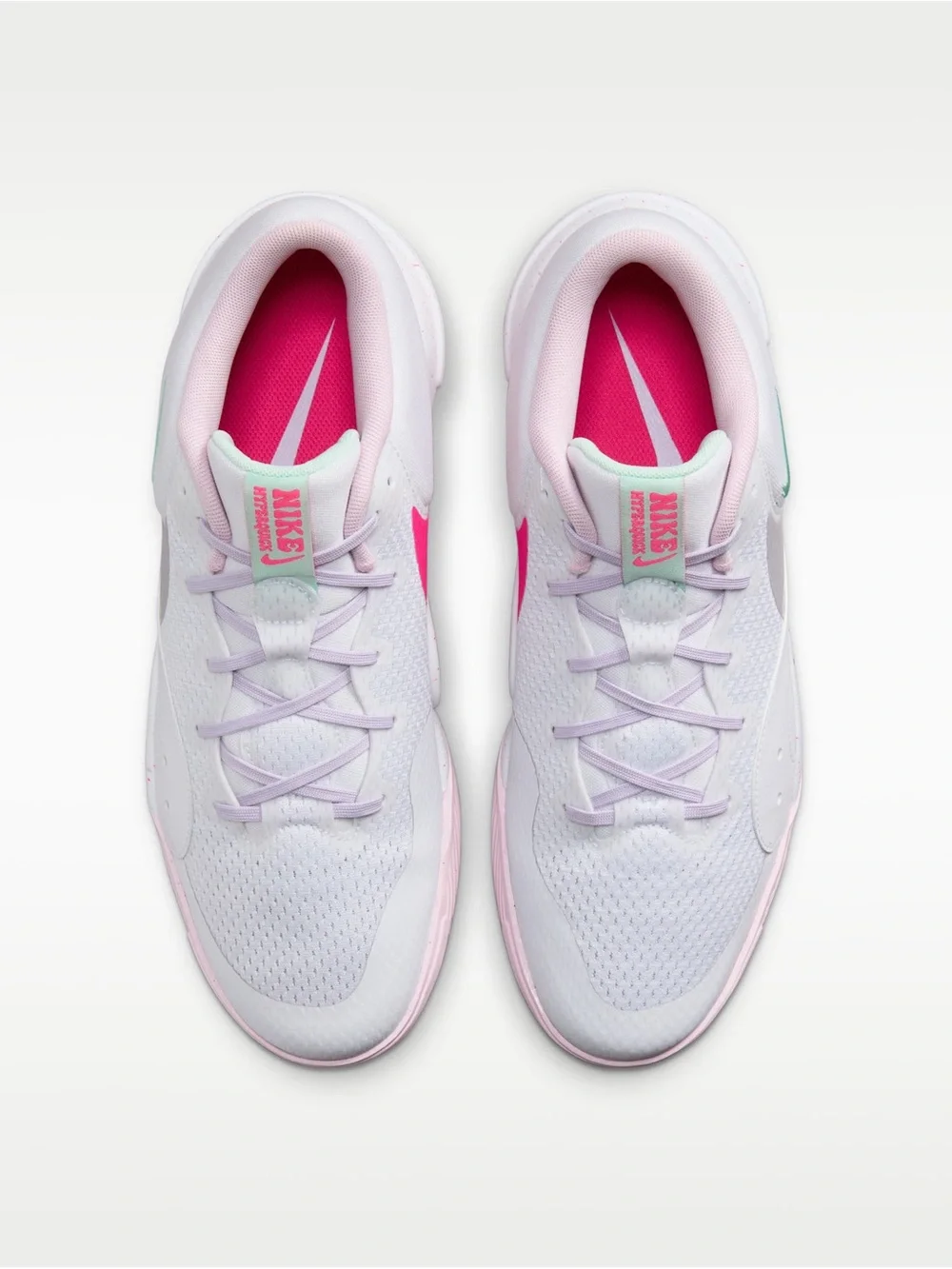 NWOB Nike Hyperquick Womens Volleyball Sneakers White Pink Purple Speckled 9.5